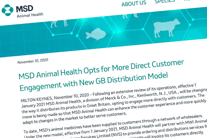 MSD explains benefits of new supply model - VetSurgeon News - VetSurgeon - MSD explains benefits of new supply model - VetSurgeon News - VetSurgeon -