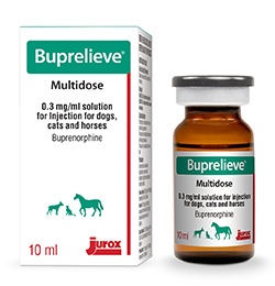 Jurox (UK) Limited has launched Buprelieve (buprenorphine), licensed for use in dogs, cats and horses. 