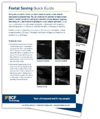 BCF has released a new bovine foetal sexing quick guide as a free download from the farm animal learning section of the company's website - www.bcftechnology.com.