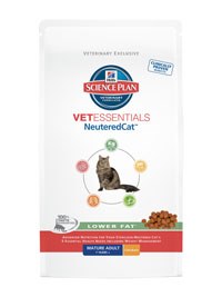 Hill's has launched VetEssentials NeuteredCat, a low fat diet for the 90% of UK cats that are estimated to have been neutered.