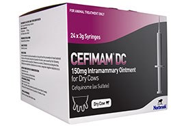 Norbrook Laboratories has launched Cefimam DC intramammary ointment, a new dry cow preparation containing the 4th generation cephalosporin, cefquinome.