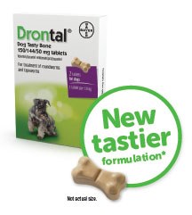 new Drontal Dog Tasty Bone