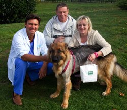 Hertfordshire-based, multi-specialist veterinary referral centre Davies Veterinary Specialists' new pro bono scheme has saved the life of a young German shepherd dog twice in fortnight.