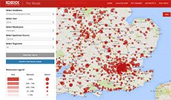 Idexx has launched Pet Resist (www.petresist.com), an online map of the levels of antibiotic resistance recorded in cats and dogs by the company over the past five years. 