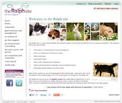 the Ralph site - pet bereavement advice and support for owners