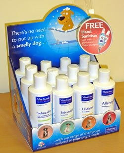 Virbac's educational skin and shampoo pack