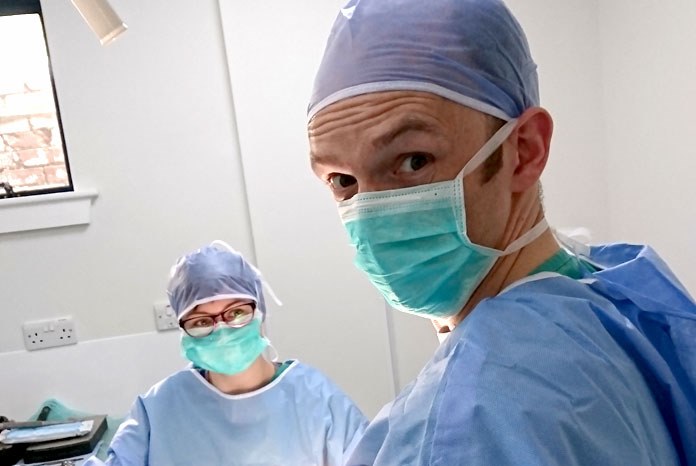 Lead surgeon at Roundhouse, Ross Allan (pictured right), an RCVS Advanced Practitioner in Small Animal Surgery