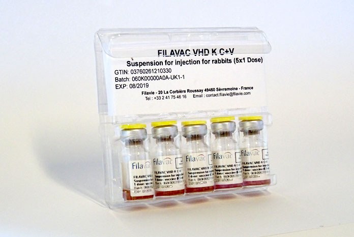 Ceva Animal Health has taken on the exclusive distribution of Filavac, the RHDV 1 and 2 (rabbit haemorrhagic disease) vaccine.