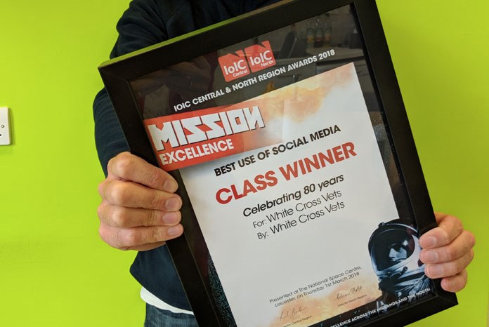 White Cross Vets, the 19-practice Leeds-based group that was bought by IVC earlier this year, has bagged an award for Best Use of Social Media from the Institute of Internal Communications.