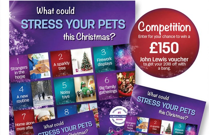 Ceva Animal Health has launched a Feliway and Adaptil Christmas marketing pack to help highlight festive stress factors, focusing on the difference between how owners and pets perceive festivities.