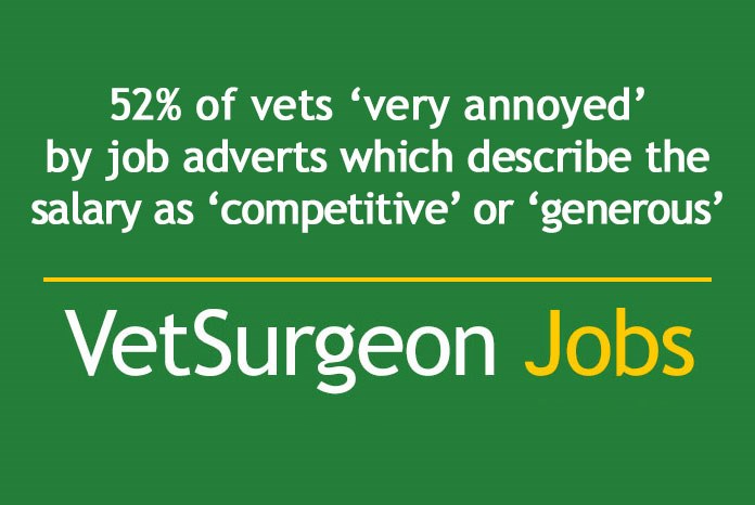 A survey carried out by VetSurgeon.org Jobs and VetNurse.co.uk Jobs has concluded that both veterinary surgeons and nurses want potential employers to be up front about the salary they're offering, and many will simply ignore advertisements that don't contain this information.