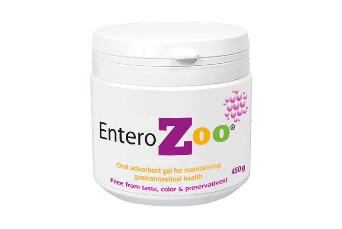 Enteromed has launched Enterozoo, a new drug-free adsorbent gel for use in animals or birds suffering from a range of gastrointestinal problems including dyspepsia, ulcers, pyometra and poisoning.