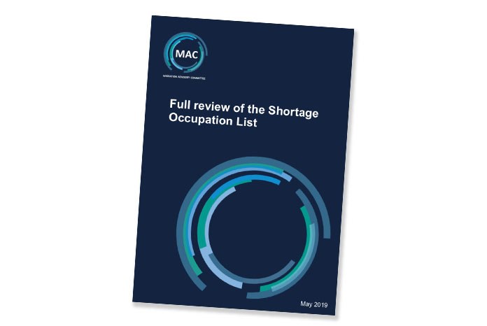 The Migration Advisory Committee (MAC) has published its full review of the Shortage Occupation List and recommended that veterinary surgeons are added to it (page 82).