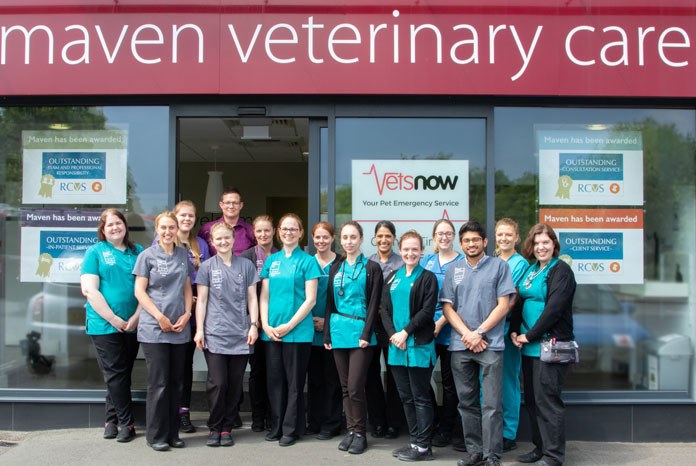 Cheam-based Maven Veterinary Care is celebrating becoming one of only 12 practices in the country to be rated as 'outstanding' by the RCVS Practice Standards Scheme in four categories.