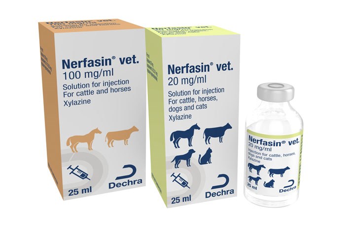 Dechra Veterinary Products has launched Nerfasin vet, an injectable xylasine solution licensed for sedation and premedication prior to general anaesthesia in cattle, horses, dogs and cats.