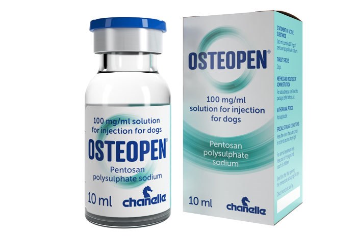 Chanelle has launched Osteopen (pentosan polysulphate sodium) for the treatment of arthritis and degenerative joint disease in dogs. 