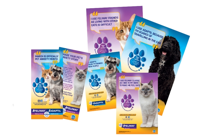 Ceva Animal Health, maker of Adaptil and Feliway, has made March 'Pet Anxiety Month'.