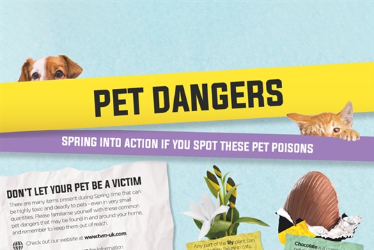 New pet poisoning poster for vet practices